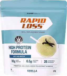 healthylife Rapid Loss High Protein Meal Replacement Shake Vanilla 672g offer