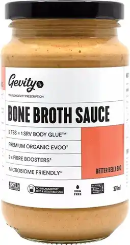healthylife Gevity RX Bone Broth BBQ Better Belly 375ml offer