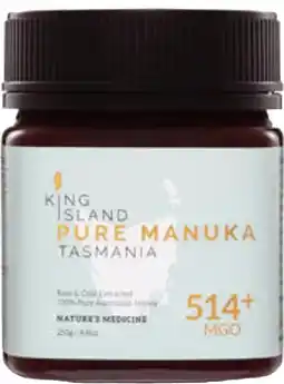 healthylife King Island Pure Manuka Honey Tasmania Mgo 514+ 250g offer
