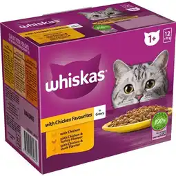 IGA Whiskas Favourites Wet Cat Food 12x85g Selected Varieties offer