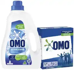 IGA OMO Laundry Liquid 2 Litre, Powder 2kg or Capsules 28 Pack Selected Varieties offer