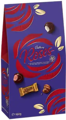 IGA Cadbury Chocolate Roses Gift 150g or Toblerone Gift Pouch 120g offer