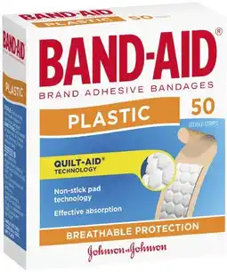 IGA Band‑Aid Clear or Plastic Strips 40‑50 Pack Selected Varieties offer