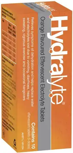 IGA Hydralyte Effervescent Electrolyte Tablets 10 Pack Selected Varieties offer