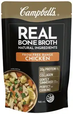 IGA NEW Campbell’s Real Bone Broth 500mL Selected Varieties offer