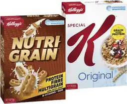 IGA Kellogg’s Cereals Nutri‑Grain 470g, Special K Original or Coco Pop Chex 500g offer