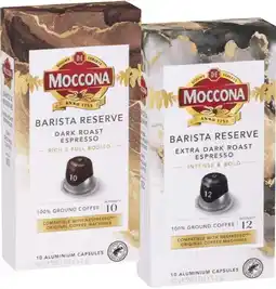 IGA Moccona Barista Reserve Coffee Capsules 10 Pack Selected Varieties offer
