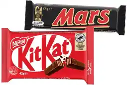 IGA Mars 44-56g, Nestlé 35-50g Medium Bars or M&M’s 35-49g Selected Varieties offer
