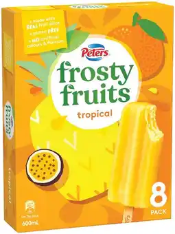IGA Peters Frosty Fruits 8 Pack Selected Varieties offer