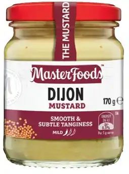 IGA MasterFoods Mustard 170‑175g or Horseradish Cream 175g Selected Varieties offer