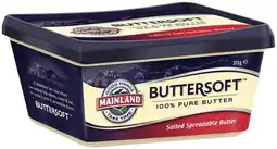 IGA Mainland Buttersoft Spreadable Butter 375g Selected Varieties offer