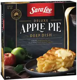 IGA Sara Lee Deluxe Apple Crumble Pie or Apple Pie 800g offer