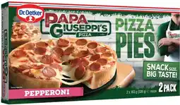 IGA NEW Dr. Oetker Papa Giuseppi’s Pepperoni Pizza Pies 2 Pack offer