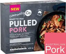 IGA Community Co Ready to Heat Pulled Pork 400g offer
