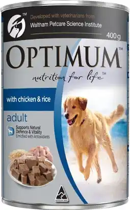 IGA Optimum Wet Dog Food 400g Selected Varieties offer