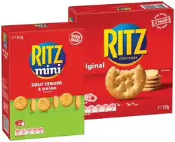 IGA Ritz Crackers 155‑250g or Olina’s Wafer Crackers 100g Selected Varieties offer