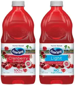 IGA Ocean Spray Fruit Drink 1.5 Litre Selected Varieties offer