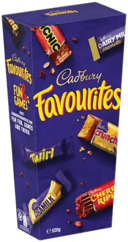 IGA Cadbury Favourite 520g Selected Varieties offer