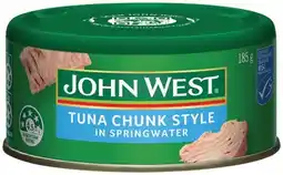 IGA John West Tuna 185g Selected Varieties offer