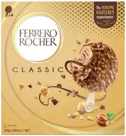 IGA Ferrero Frozen Desserts 4 Pack Selected Varieties offer