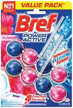 IGA Bref Rim Block Toilet Cleaner 2 Pack Selected Varieties offer