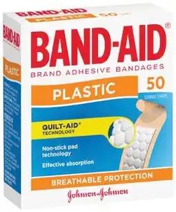 IGA Band‑Aid Clear or Plastic Strips 40‑50 Pack Selected Varieties offer