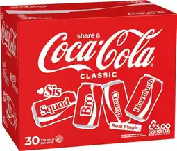 IGA Coca‑Cola 30x375mL Selected Varieties offer
