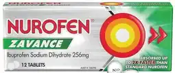 IGA Nurofen Zavance Ibuprofen Caplets or Tablets 12 Pack offer