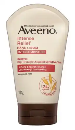 IGA Aveeno Intense Relief Hand Cream 100g offer