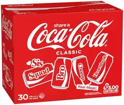 IGA Coca‑Cola 30x375mL Selected Varieties offer