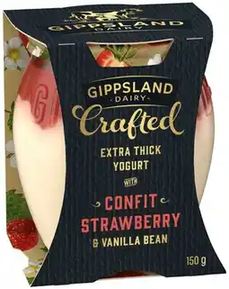 IGA Gippsland Crafted Extra Thick Yogurt 150g Selected Varieties offer