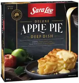 IGA Sara Lee Deluxe Deep Dish Apple Pie 800g or Snack Cookie Pies 380g Selected Varieties offer