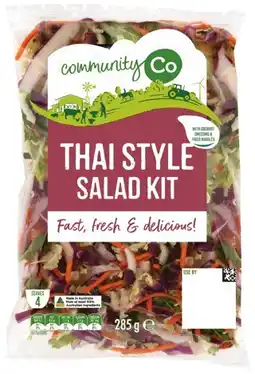 IGA Community Co Thai Style Salad Kit 285g offer