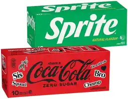 IGA Coca-Cola, Sprite or Fanta 10x375mL Selected Varieties offer