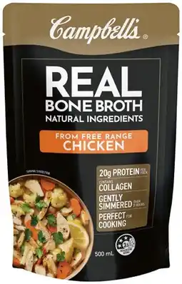 IGA NEW Campbell’s Real Bone Broth 500mL Selected Varieties offer