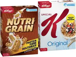 IGA Kellogg’s Nutri‑Grain 470g, Special K Original 500g or Sultana Bran 700g offer