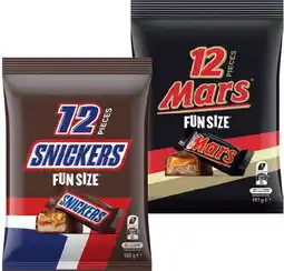 IGA Mars, M&M’s or Skittles Fun Size Pack 132‑192g Selected Varieties offer