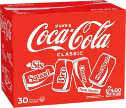 IGA Coca‑Cola 30x375mL Selected Varieties offer