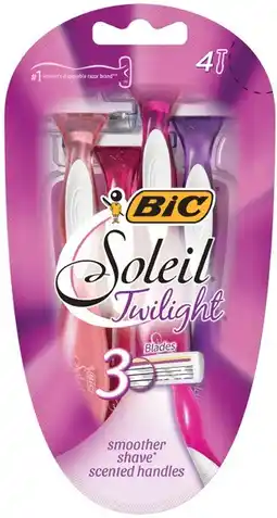 IGA BIC Soleil Twilight Women’s Disposable Razors 4 Pack offer
