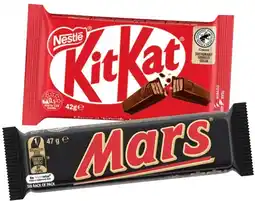 IGA Mars 44‑56g, Nestlé 35‑50g Medium Bars or M&M’s 35‑49g Selected Varieties offer