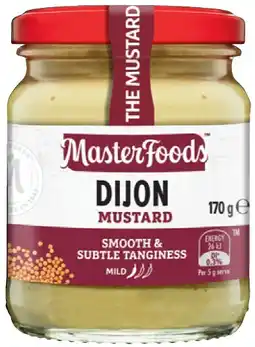IGA MasterFoods Mustard 170‑175g or Horseradish Cream 175g Selected Varieties offer