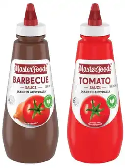 IGA MasterFoods Squeezy Sauce 475‑500mL Selected Varieties offer