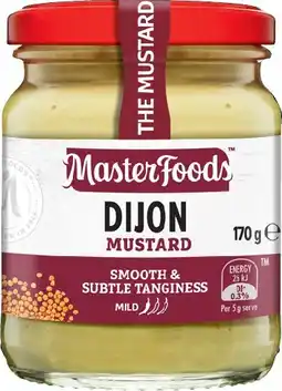IGA MasterFoods Mustard 170‑175g or Horseradish Cream 175g Selected Varieties offer