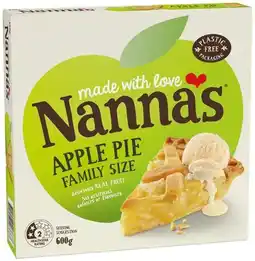 IGA Nanna’s Fruit Pie Family Size 600g or Snack Pies 450g Selected Varieties offer