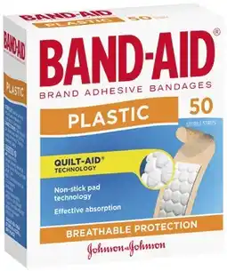 IGA Band‑Aid Clear or Plastic Strips 40‑50 Pack Selected Varieties offer