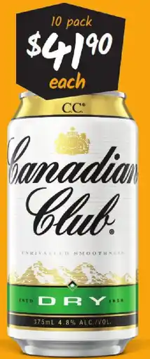 Cellarbrations Canadian Club offer