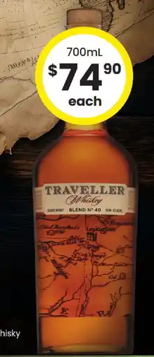 The Bottle O Traveller Whisky offer