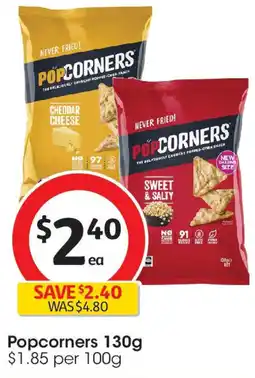 Coles Popcorners offer
