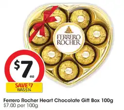 Coles Ferrero Rocher Heart Chocolate Gift Box offer