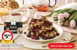 Coles Toscano Petite Liege Style Waffles 6 Pack offer